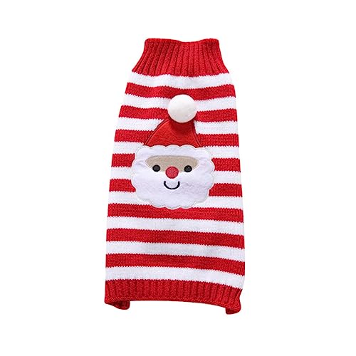 Garneck 1Stück Haustier Weihnachtspullover Niedlicher Hundepullover Aus Hochwertigem Polyester Atmungsaktiv Und Bequem Winterfestlichkeiten Für Kleine Und Mittelgroße von Garneck