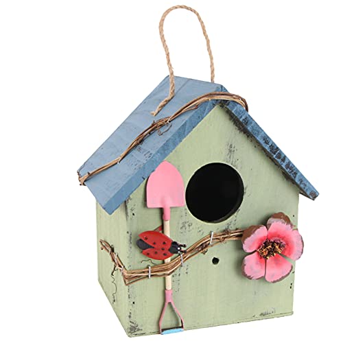Garneck 1Stück Holz Vogelhaus Für Garten Hängendes Nistkästchen Für Veranda Design Für Dauerhaften Einsatz von Garneck