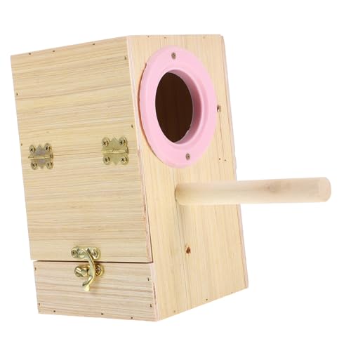 Garneck 1Stück Holz Vogelzuchtkasten für Papageien Sittiche und Liebesvögel Design mit Klappbarem Deckel für Ruheplätze Langlebig Garneck 1Stück Holz Vogelzuchtkasten für Papageien Sittiche und Liebesvögel Design mit Klappbarem Deckel für Ruheplätze Langlebig von Garneck