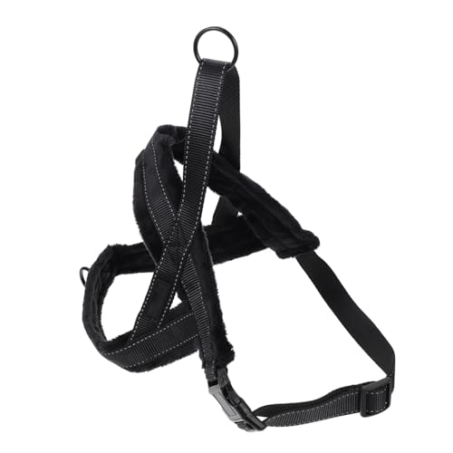 Garneck 1Stück Hundegeschirr mit Bequemer Polsterung für Kleine Verstellbar Stylisches Design für und Outdoor Aktivitäten Schwarze von Garneck