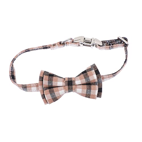 Garneck 1Stück Kariertes Hundehalsband Für Kleine Haustiere Einstellbar Mit Abnehmbarer Fliege Zubehör Für Katzen Festliche Anlässe Garneck 1Stück Kariertes Hundehalsband Für Kleine Haustiere Einstellbar Mit Abnehmbarer Fliege Zubehör Für Katzen Festliche Anlässe von Garneck