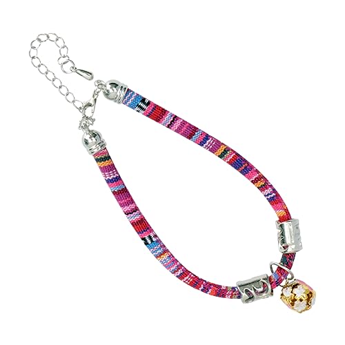 Garneck 1Stück Katzenhalsband Mit Glöckchen Verstellbar Und Sicher Für Kätzchen Leuchtendem Elastisch Für Haustiere Und Stilvolle von Garneck