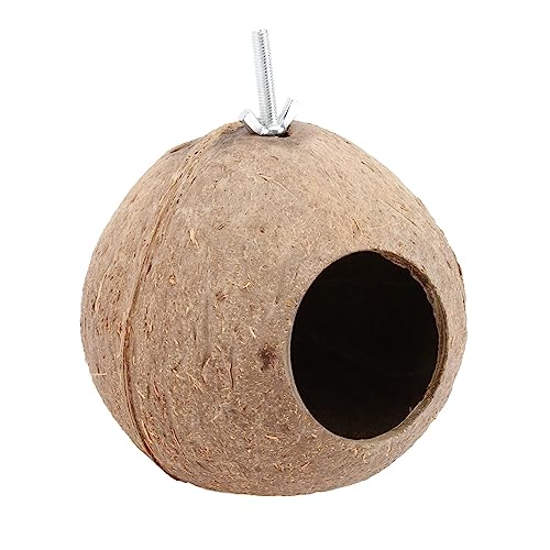 Garneck 1Stück Kokosnussschale Hängendes Vogelhaus für Garten und Schützendes Vogeldomizil für Kanarienvögel und Papageien und Langlebig für Kleine Garneck 1Stück Kokosnussschale Hängendes Vogelhaus für Garten und Schützendes Vogeldomizil für Kanarienvögel und Papageien und Langlebig für Kleine von Garneck