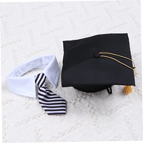 Garneck 1Stücke Graduationshut Für Haustiere Kreative Kopfbedeckung Für Abschlussfeier Und Hut Bequemes Material von Garneck