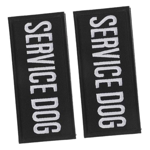 Garneck 2 Stück Am Hunderücken Diensthundepatch Nicht Vom Hundeführer Trennen Unterstützende Hundeweste Hundemarke Service-Hunde-Patch, Der Halt Hat Polyester Black Garneck 2 Stück Am Hunderücken Diensthundepatch Nicht Vom Hundeführer Trennen Unterstützende Hundeweste Hundemarke Service-Hunde-Patch, Der Halt Hat Polyester Black von Garneck