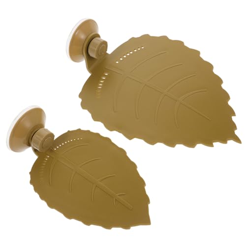 Garneck 2 Stück Blatt Terrasse schildkröten zubehör Easy putz Schildkrötenprotokoll Schildkrötenplattform groß LED schleichtiere Plattform für Schildkröte Plattform für Aquarien Acrylsäure von Garneck