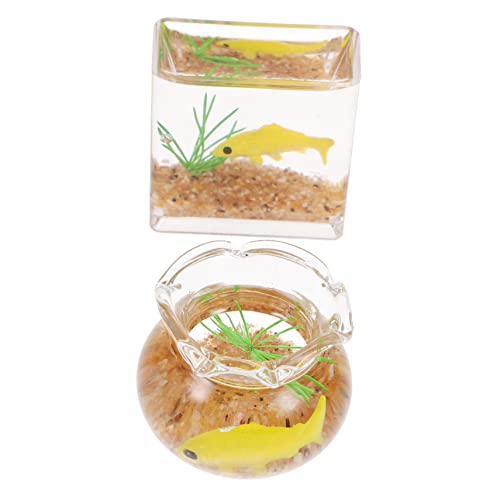 Garneck 2 Stück Fischtankmodell Künstlich Kleines Fischglas Feengarten-Aquarium-Ornamente Mini Dollhouse Fish Tank Fischtankdekor 1:12 Aquarium Dekoration Für Bunt Acryl Zufällige Farbe Garneck 2 Stück Fischtankmodell Künstlich Kleines Fischglas Feengarten-Aquarium-Ornamente Mini Dollhouse Fish Tank Fischtankdekor 1:12 Aquarium Dekoration Für Bunt Acryl Zufällige Farbe von Garneck