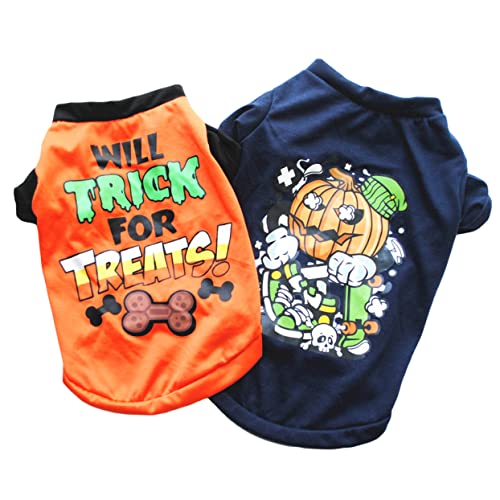 Garneck 2 Stück Halloween Haustier Kostüm Kreative Hundekleidung für Partys Bequeme und Shirts für Fotoshootings und Halloween Feiern von Garneck
