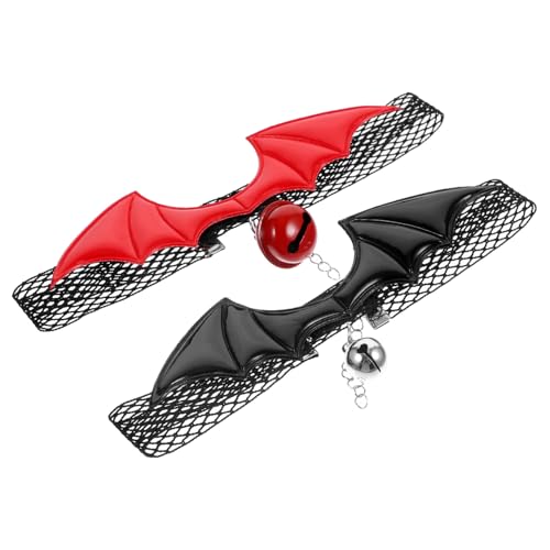 Garneck 2 Stück Halloween Katzenhalsband mit Glocke Verstellbar Breakaway Katzenhalsband mit Bat Wings für Kätzchen und Haustiere Leichtes und Metallmaterial für Partys und Feiertage Garneck 2 Stück Halloween Katzenhalsband mit Glocke Verstellbar Breakaway Katzenhalsband mit Bat Wings für Kätzchen und Haustiere Leichtes und Metallmaterial für Partys und Feiertage von Garneck