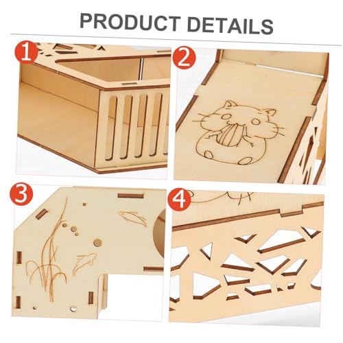 Garneck 2 Stück Hamster Tunnel aus Natürlichem Holz Langlebig und Sicher mit Glatten Kanten Versteckhaus und Klettertunnel für Kleintiere als Beschäftigung und Fitness für Hamster und Garneck 2 Stück Hamster Tunnel aus Natürlichem Holz Langlebig und Sicher mit Glatten Kanten Versteckhaus und Klettertunnel für Kleintiere als Beschäftigung und Fitness für Hamster und von Garneck