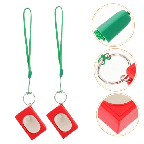 Garneck 2 Stück Haustier-Clicker Hundeglocke Hund bellt clicker drinnen Verhalten Hunde Katzen Hundetraining Cat Press Clicker Türklicker für Hunde Clickertraining für Hunde Patch rot von Garneck