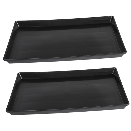 Garneck 2 Stück Haustiertablett Sittich Toilettenschüssel Vogelkäfig Tablett Hase Kiste Welpe Ersatz für die Pfannen der Hundebox Bodenschale des Hundekäfigs Plastik Black Garneck 2 Stück Haustiertablett Sittich Toilettenschüssel Vogelkäfig Tablett Hase Kiste Welpe Ersatz für die Pfannen der Hundebox Bodenschale des Hundekäfigs Plastik Black von Garneck