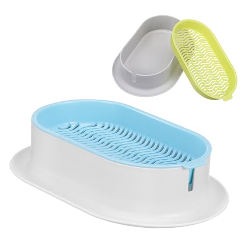 Garneck 2 Stück Hydroponisches Katzengrasbox-Set pflanzenkübl pflanzgefässe wachsend Katzenminze Kinderzimmer Tablett Pflanzgefäß für Katzengras Pflanzgefäß für hydroponisches Katzengras von Garneck