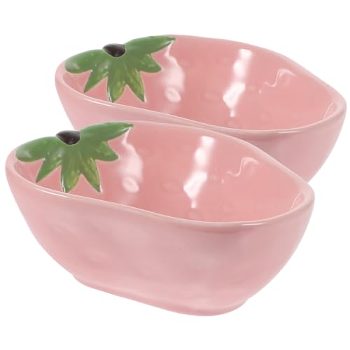 Garneck 2 Stück Keramische Schüssel für Hamster Lustige Cartoon Erdbeerschalen Multifunktionale Futterschale für Kleine Haustiere für Hamster Zwerghamster und Andere Kleintiere Garneck 2 Stück Keramische Schüssel für Hamster Lustige Cartoon Erdbeerschalen Multifunktionale Futterschale für Kleine Haustiere für Hamster Zwerghamster und Andere Kleintiere von Garneck