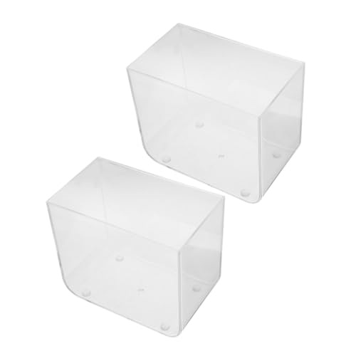 Garneck 2 Stück Mini-Aquarium Anlasser Panzer Desktop Fischaquarium Würfel-Aquarium Kleiner Fischtank Nano-Aquarium Betta-Aquarium Fisch tabk Plastik Transparent Garneck 2 Stück Mini-Aquarium Anlasser Panzer Desktop Fischaquarium Würfel-Aquarium Kleiner Fischtank Nano-Aquarium Betta-Aquarium Fisch tabk Plastik Transparent von Garneck