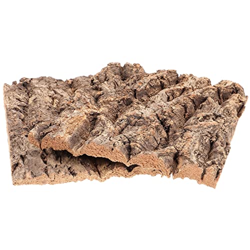 Garneck 2 Stück Rinde Dekoration Kork für Reptil Reptilienbaumrinde hat Reptilien Kletterbaum Schildkröten Kletterbaum Dekoration für Schildkrötenpanzer Eidechsentank Hintergrund Coffee von Garneck
