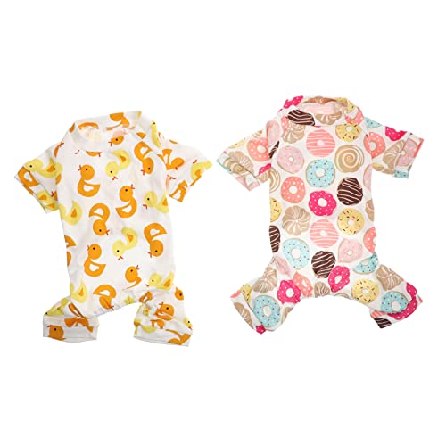 Garneck 2 Stück Teiliges Hundepyjama für Kleine Haustiere und Bequem für Drinnen und Draußen aus Weichem Atmungsaktivem Material Kleidung für Kalte Garneck 2 Stück Teiliges Hundepyjama für Kleine Haustiere und Bequem für Drinnen und Draußen aus Weichem Atmungsaktivem Material Kleidung für Kalte von Garneck