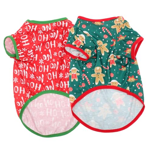 Garneck 2 Stück Teiliges Weihnachtsoutfit für Hunde Lustige Hundekleidung aus Leichtem Material Bequem und Langlebig für Weihnachtsfeiern und Tägliche Garneck 2 Stück Teiliges Weihnachtsoutfit für Hunde Lustige Hundekleidung aus Leichtem Material Bequem und Langlebig für Weihnachtsfeiern und Tägliche von Garneck