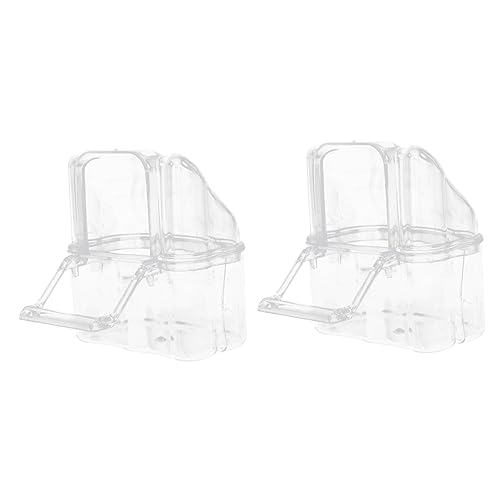 Garneck 2 Stück Transparente Vogel Futterboxen für Papageien Spill Stabile Fütterungslösungen für Kleine Vögel für Heimtierbedarf und Professionelle Nutzung Garneck 2 Stück Transparente Vogel Futterboxen für Papageien Spill Stabile Fütterungslösungen für Kleine Vögel für Heimtierbedarf und Professionelle Nutzung von Garneck