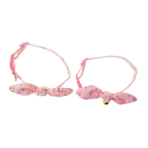 Garneck 2stücke Verstellbares Hundehalsband Mit Glöckchen-anhänger Für Kleine Hunde Und Katzen Zweireihiges Haustierhalsband Für Fotoshootings Und Hochzeiten Einfach Zu Reinigen Und von Garneck