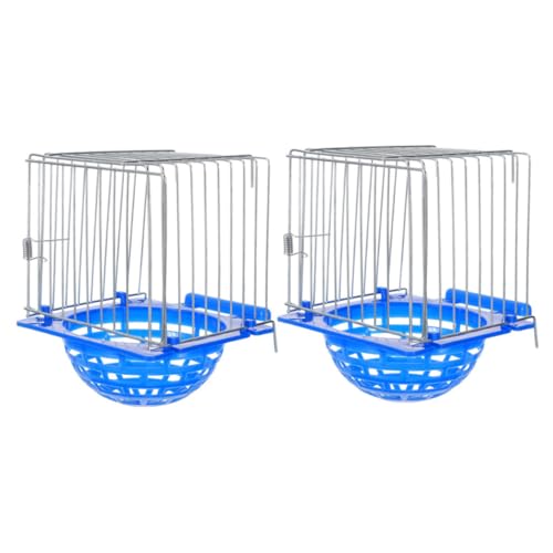 Garneck 2 Stück Vogelkäfig vogelschutz Vogelgehege Vogelnester für draußen Papageienkäfig Hängenest Vogelnest für Käfige Papageiennest Vogel entspannendes Nestbecken Vogelbrutnest Abs Blue Garneck 2 Stück Vogelkäfig vogelschutz Vogelgehege Vogelnester für draußen Papageienkäfig Hängenest Vogelnest für Käfige Papageiennest Vogel entspannendes Nestbecken Vogelbrutnest Abs Blue von Garneck