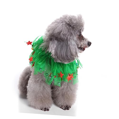 Garneck 2 Stück Weihnachts Halsband für Haustiere Ribbon Kragen Festliche Hundeaccessoires für Partys Geburtstage und Feiertage von Garneck