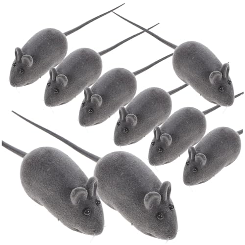 Garneck 20 Stück Interaktives Katzenspielzeug - Quietschende Spielmäuse Aus Kunstvinyl Für Katzen - Gummi Mäuse Figuren Für Stundenlangen Spielspaß Garneck 20 Stück Interaktives Katzenspielzeug - Quietschende Spielmäuse Aus Kunstvinyl Für Katzen - Gummi Mäuse Figuren Für Stundenlangen Spielspaß von Garneck