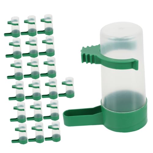 Garneck 20 Stück Teiliges Vogeltrinksystem Automatischer Wasserspender für Wasserdichter Vogelkäfig Zubehör Praktische Wassertränke für Papageien und Kleine zu Reinigen Robustem Material Garneck 20 Stück Teiliges Vogeltrinksystem Automatischer Wasserspender für Wasserdichter Vogelkäfig Zubehör Praktische Wassertränke für Papageien und Kleine zu Reinigen Robustem Material von Garneck