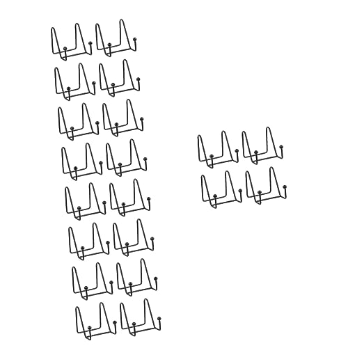 Garneck 20 Stück Teller-Präsentationsständer Photobooth-Desktop-Bücherregal Utensilienhalter Schneidebrett-Rack Tellerständer Metall-Haushaltsständer Bildständer Fotorahmen von Garneck