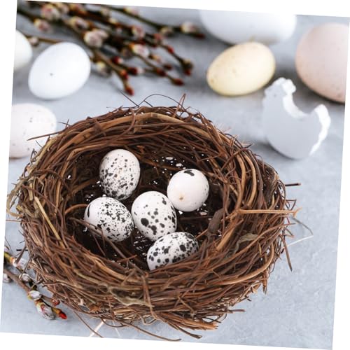 Garneck 24 Stück Teiliges Ostern Deko mit Rattan Vogelnestern und Naturgetreuen Vogeleiern Handgefertigte Vogelhaus und Eierornamente für Heim und Partydekoration Garneck 24 Stück Teiliges Ostern Deko mit Rattan Vogelnestern und Naturgetreuen Vogeleiern Handgefertigte Vogelhaus und Eierornamente für Heim und Partydekoration von Garneck