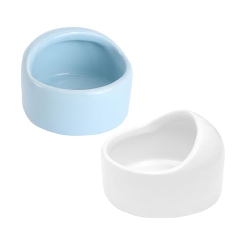 Garneck 2Stücke Ceramic Hamster Feeding Bowls Tip Pet Food Container for Small Animals Practical and Easy to for Hamsters and Guinea Pigs Garneck 2Stücke Ceramic Hamster Feeding Bowls Tip Pet Food Container for Small Animals Practical and Easy to for Hamsters and Guinea Pigs von Garneck