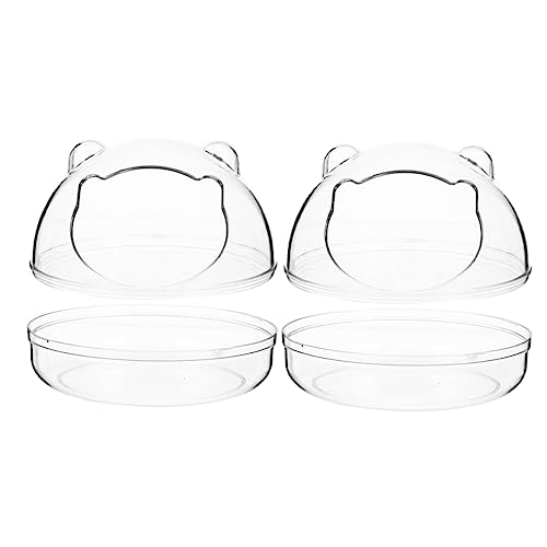 Garneck 2Stücke Hamster Transparente Staubfeste Hamster Badewanne Für Kleintiere Praktischer Langlebiger Kunststoff Für Hamster Frettchen Garneck 2Stücke Hamster Transparente Staubfeste Hamster Badewanne Für Kleintiere Praktischer Langlebiger Kunststoff Für Hamster Frettchen von Garneck