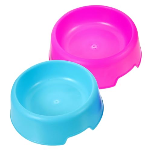 Garneck 2Stücke Hundefutter und Wassernapf aus Robustem Kunststoff Bunten rutschfeste Futterschalen für Katzen für Fütterung und Große Kapazität von Garneck