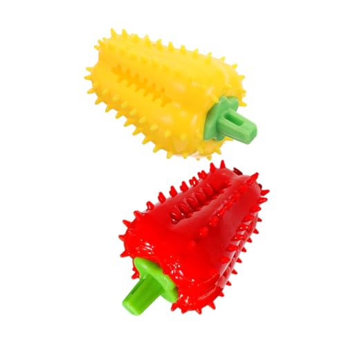 Garneck 2Stücke Interaktives Futterspenderball aus Langlebigem Material Chili Pfeffer Form zur Zahnreinigung und Selbstunterhaltung für Kauen Garneck 2Stücke Interaktives Futterspenderball aus Langlebigem Material Chili Pfeffer Form zur Zahnreinigung und Selbstunterhaltung für Kauen von Garneck