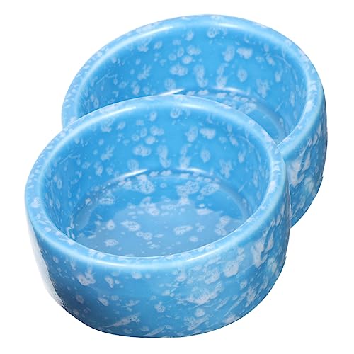 Garneck 2Stücke Keramische Futter und Wasserschalen für Kleintiere Entzückende Chinchilla und Hamsterzubehör für Hygienische Fütterung Reinigen von Garneck