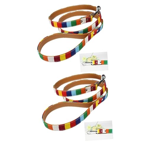 Garneck 2st Heimtiertraining Führen Hundetraining Führen Regenbogenleine Für Hunde Für Haustiere Haustierzubehör Die Katze Garneck 2st Heimtiertraining Führen Hundetraining Führen Regenbogenleine Für Hunde Für Haustiere Haustierzubehör Die Katze von Garneck