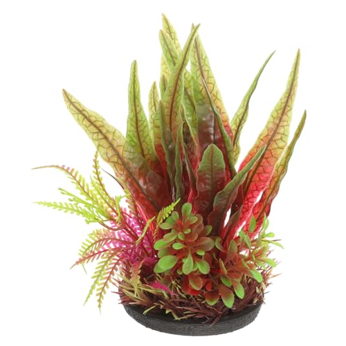 Garneck 2stücke Kunstpflanze Für Aquarium Aquariumpflanzendekor Aus Plastik Simulation Pflanze Für Aquarienlandschaft Künstliche Pflanzen Für Aquarien Wasserpflanzengras Für von Garneck