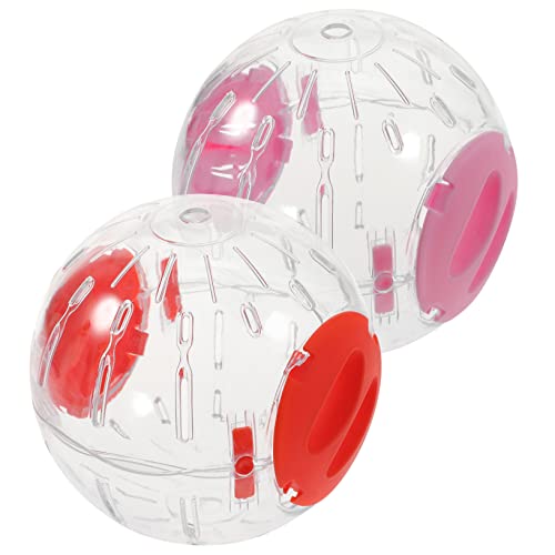 Garneck 2stücke Laufball Für Kleintiere Hamster Gymnastikball Übung Kugel Spielzeug Für Zwerghamster Rennmäuse Transparent Leicht Tragbar Sicher Für Kleine Haustiere von Garneck