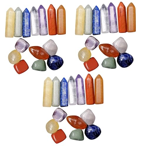 Garneck 3 Sets Meditationszubehör Natürliche Kristallsteine Dekorative Kristallsteine Desktop-kristallstein-Ornament S Garneck 3 Sets Meditationszubehör Natürliche Kristallsteine Dekorative Kristallsteine Desktop-kristallstein-Ornament S von Garneck