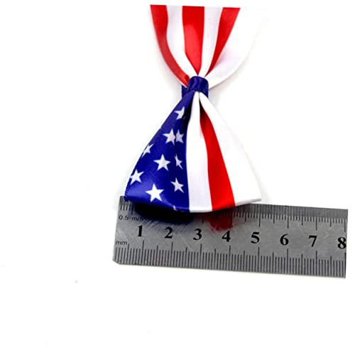 Garneck 3stücke Verstellbares Haustierhalsband Für Katzen Und Hunde Mit Fliege Und Us-Flagge Haustierzubehör Aus Hochwertigem Material von Garneck
