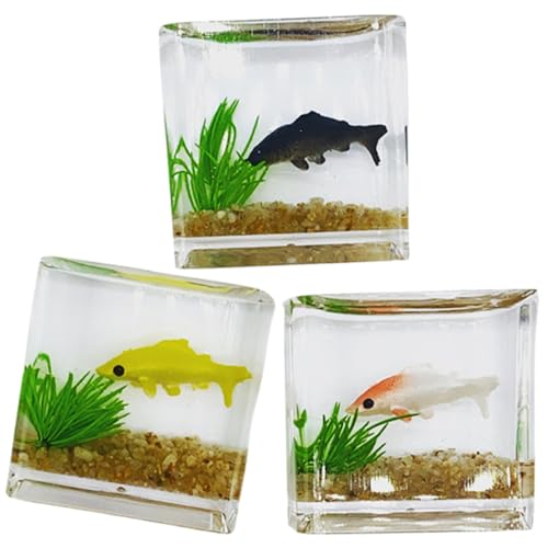 Garneck 3 Stück Koi-Aquarium Fisch Puppenhaus Panzer Klein Künstlich Dekorationen Für Aquarien Mini Gefälscht Tank Desktop-Aquarium Simulations-Aquarium-Modell Plastik Zufällige Farbe Garneck 3 Stück Koi-Aquarium Fisch Puppenhaus Panzer Klein Künstlich Dekorationen Für Aquarien Mini Gefälscht Tank Desktop-Aquarium Simulations-Aquarium-Modell Plastik Zufällige Farbe von Garneck