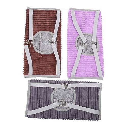 Garneck 3 Stück Kuscheltunnel für Kleintiere Teiliges Winterhängematte für Hamster Chinchilla Atmungsaktiv und Strapazierfähig für Käfig von Garneck