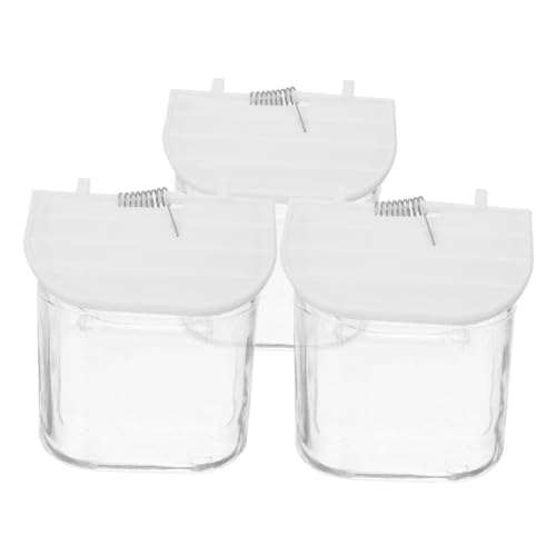 Garneck 3 Stück Papageien Futterspender Teilig Spillproof Futterhalter für Vogelkäfig Kunststoff Futternäpfe für Wellensittiche Nymphensittiche und Andere zu Reinigen Hygienisch und Garneck 3 Stück Papageien Futterspender Teilig Spillproof Futterhalter für Vogelkäfig Kunststoff Futternäpfe für Wellensittiche Nymphensittiche und Andere zu Reinigen Hygienisch und von Garneck