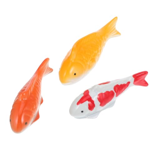 Garneck 3 Stück Schwimmende Keramikfische Dekorative Koi-Figuren für Aquarium und Gartenteich Handbemalte Miniatur-fischskulpturen Einfache Installation Wetterfest für Innen Außenbereich Garneck 3 Stück Schwimmende Keramikfische Dekorative Koi-Figuren für Aquarium und Gartenteich Handbemalte Miniatur-fischskulpturen Einfache Installation Wetterfest für Innen Außenbereich von Garneck