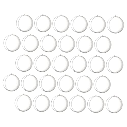 Garneck 30 Stück Transparente Füllbare Kugeln für DIY Dekoration Hängende Ornamentbälle für Hochzeiten Partys und Aquarien Leicht und Schwimmfähig Einfach zu Befüllen von Garneck
