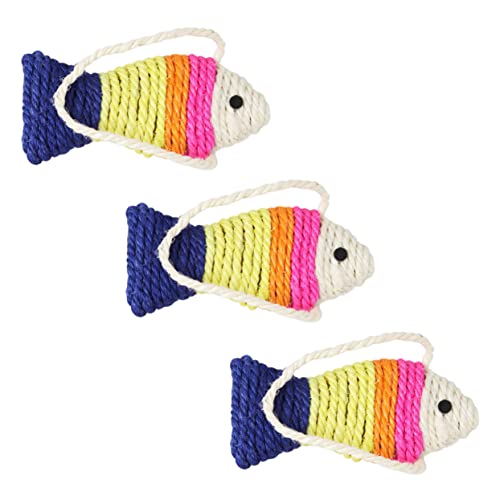 Garneck 3Stücke Katzen Kratzbrett Fischform aus Sisal für Kätzchen zur Möbelrettung Langlebig und Aktivierend zur Natürlichen Kratzverhaltens Garneck 3Stücke Katzen Kratzbrett Fischform aus Sisal für Kätzchen zur Möbelrettung Langlebig und Aktivierend zur Natürlichen Kratzverhaltens von Garneck