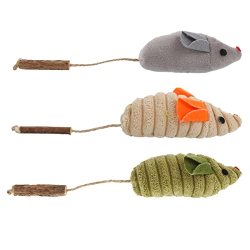 Garneck 3Stücke Katzenminze Plüschspielzeug Für Katzen Langlebiges Kauen Aus Hochwertigem Material Für Indoor Nutzung Und Fördert von Garneck