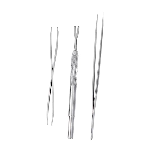 Garneck 3stücke Pinzette Aus Edelstahl Für Haustierreinigung Tierbedarf Schaufelstocher Und Breitspitzige Pinzette Für Haarentfernung Ergonomischer Griff Langlebig Und Tragbar Garneck 3stücke Pinzette Aus Edelstahl Für Haustierreinigung Tierbedarf Schaufelstocher Und Breitspitzige Pinzette Für Haarentfernung Ergonomischer Griff Langlebig Und Tragbar von Garneck