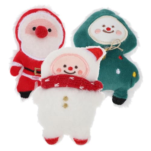 Garneck 3Stücke Weihnachts Katzenspielzeug Interaktive Katzenminze Spielzeuge Form Von Weihnachtsbaum Schneemann Und Weihnachtsmann Für Gesunde Und Kätzchen von Garneck