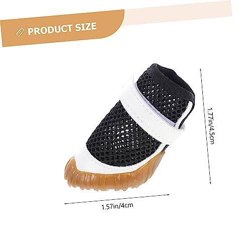 Garneck 4 Stück Atmungsaktive Sommer Hundeschuhe Mesh Pfotenschutz rutschfest für Kleine Hunde Haustier Pfotenschutz Sommerliche Hundebekleidung Garneck 4 Stück Atmungsaktive Sommer Hundeschuhe Mesh Pfotenschutz rutschfest für Kleine Hunde Haustier Pfotenschutz Sommerliche Hundebekleidung von Garneck